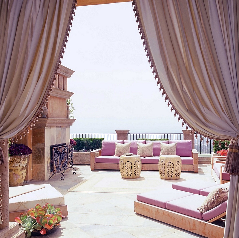 Fabulous Moroccan porch exudes elegance and opulence
