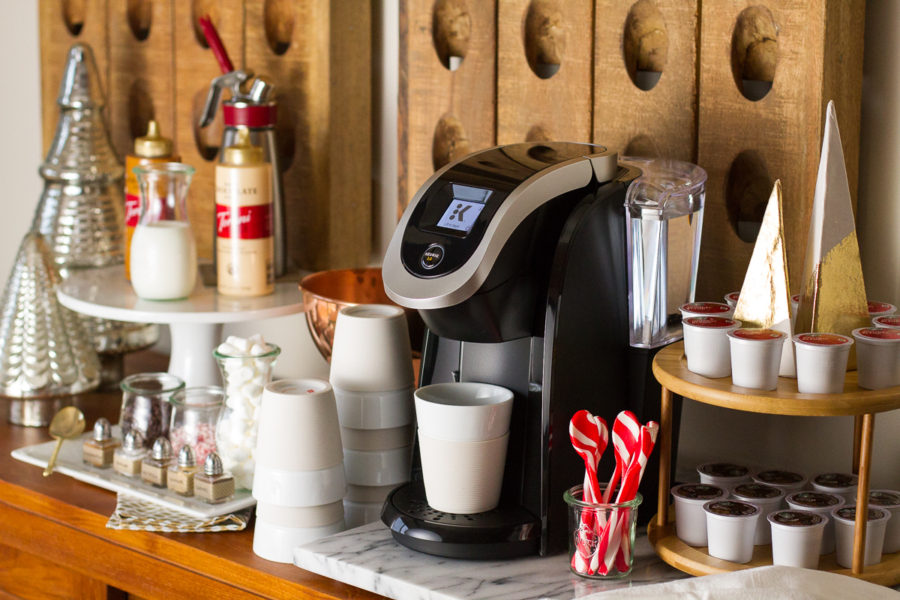 Keurig Corner Gourmet Coffee Bar For Christmas
