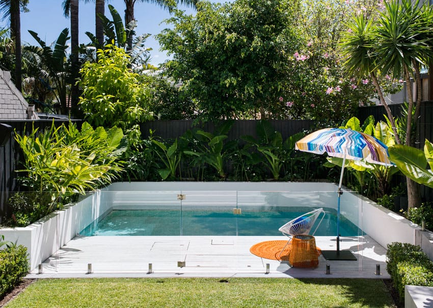 Small backyard pool