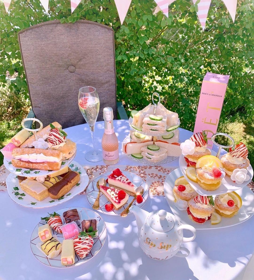 A Bright Rosé Ruffle Tea Party