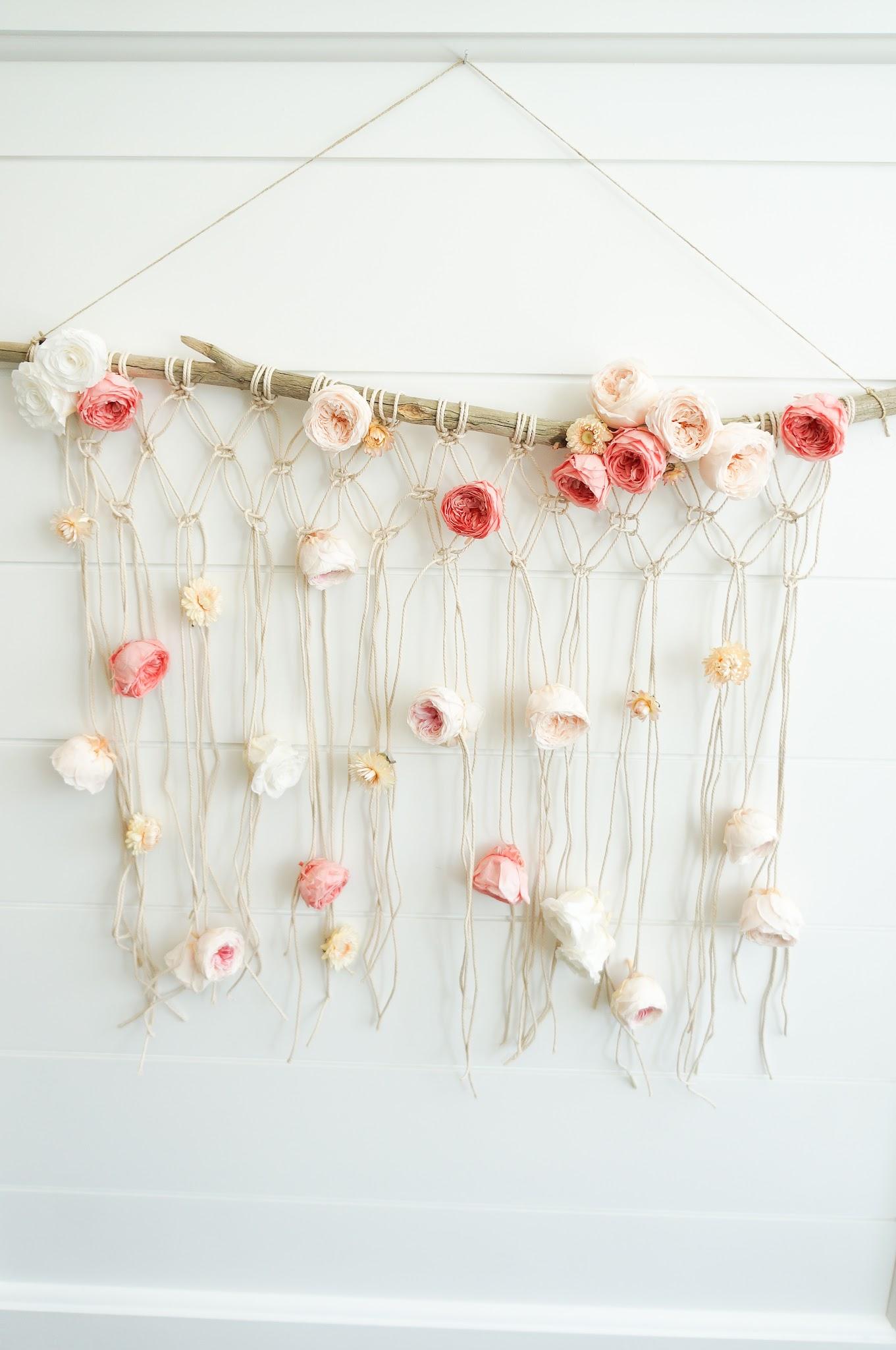 Floral Macrame Wall Hanging