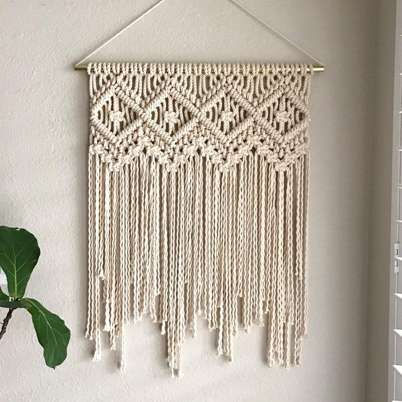 Vintage Circular Macrame Wall Hanging