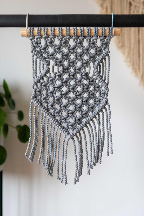 34. Small Macrame Wall Hanging