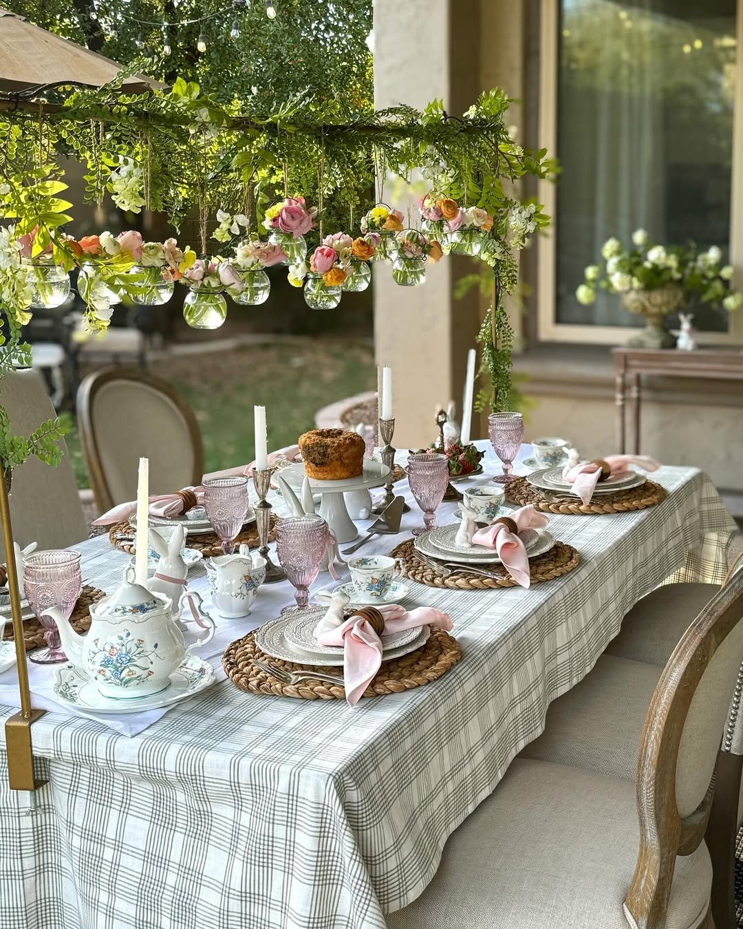 A Suspended Garden Floral Canopy