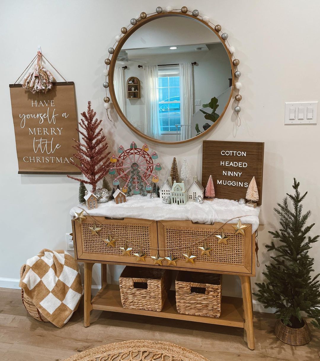 A Whimsical Festive Mirror