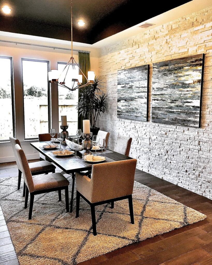 Faux Stone Accent Wall