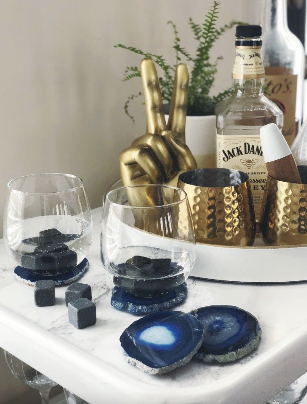Agate Stone Coasters to Make Yourself