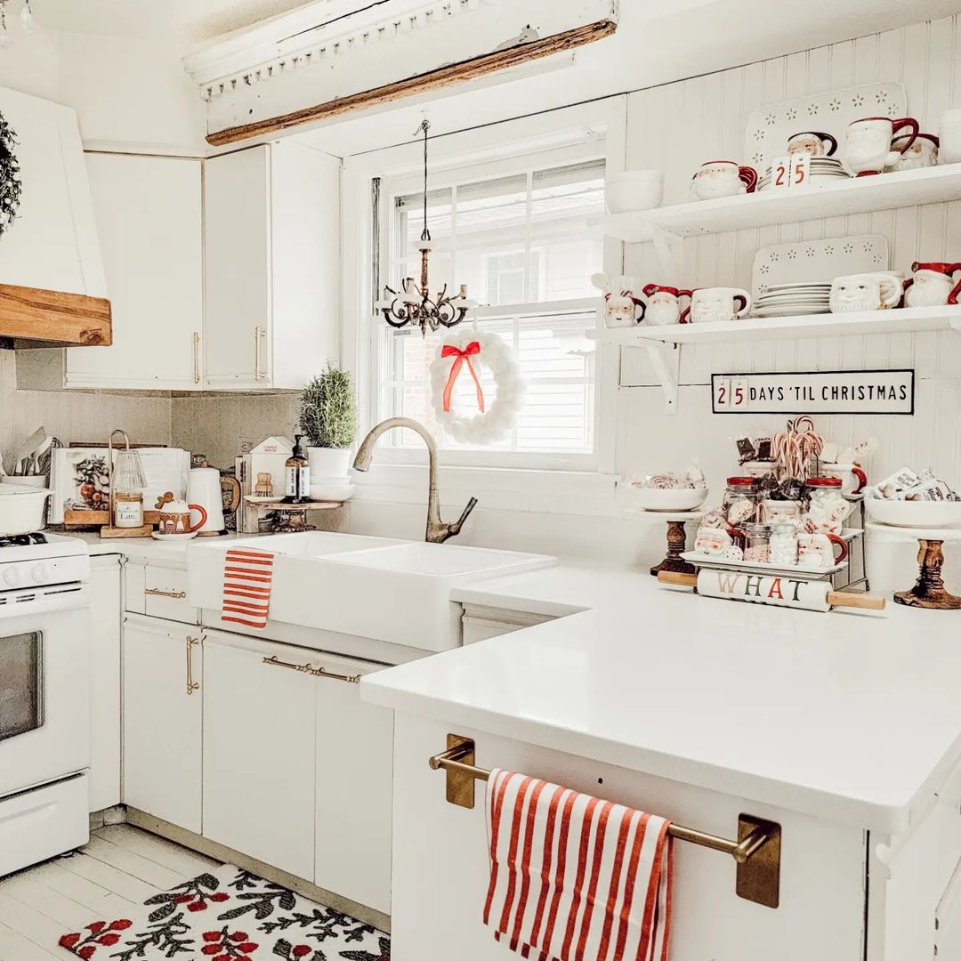 Antique Lights Above Kitchen Windows