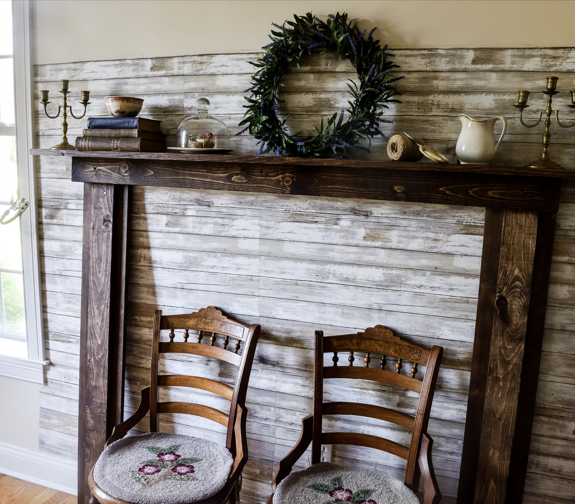 Antique Ornate Fireplace Mantel