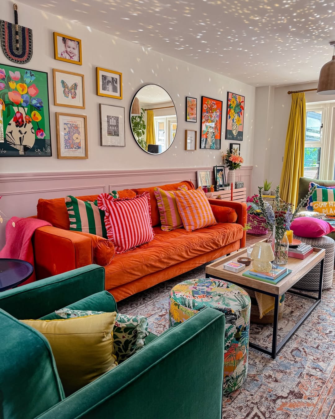 Artistic Seating in Bold Colors