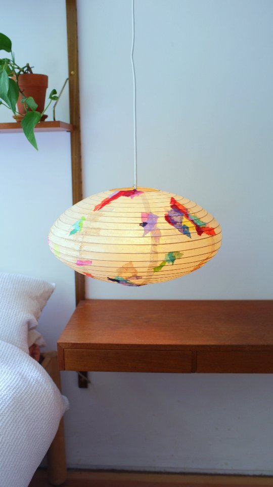 Artsy Torn Paper Lantern