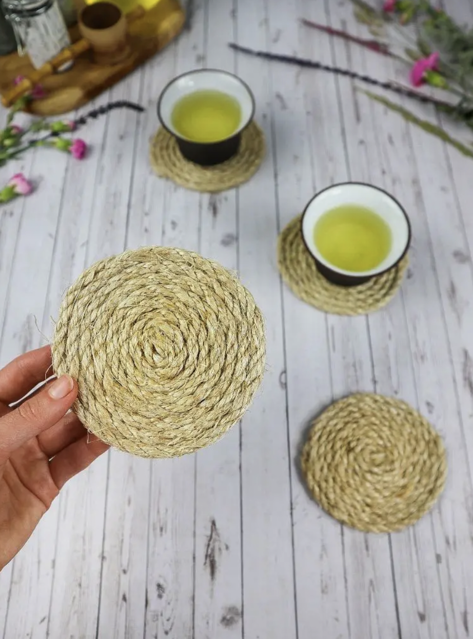 Beachy Rope Coaster DIY