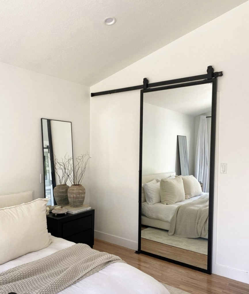 Bedroom Barn Door Mirror