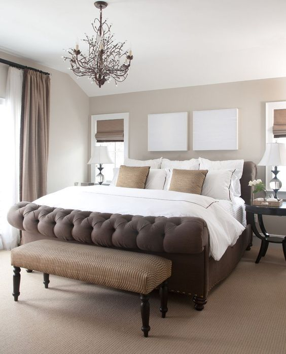 Beige Carpet Across the Bedroom Floor