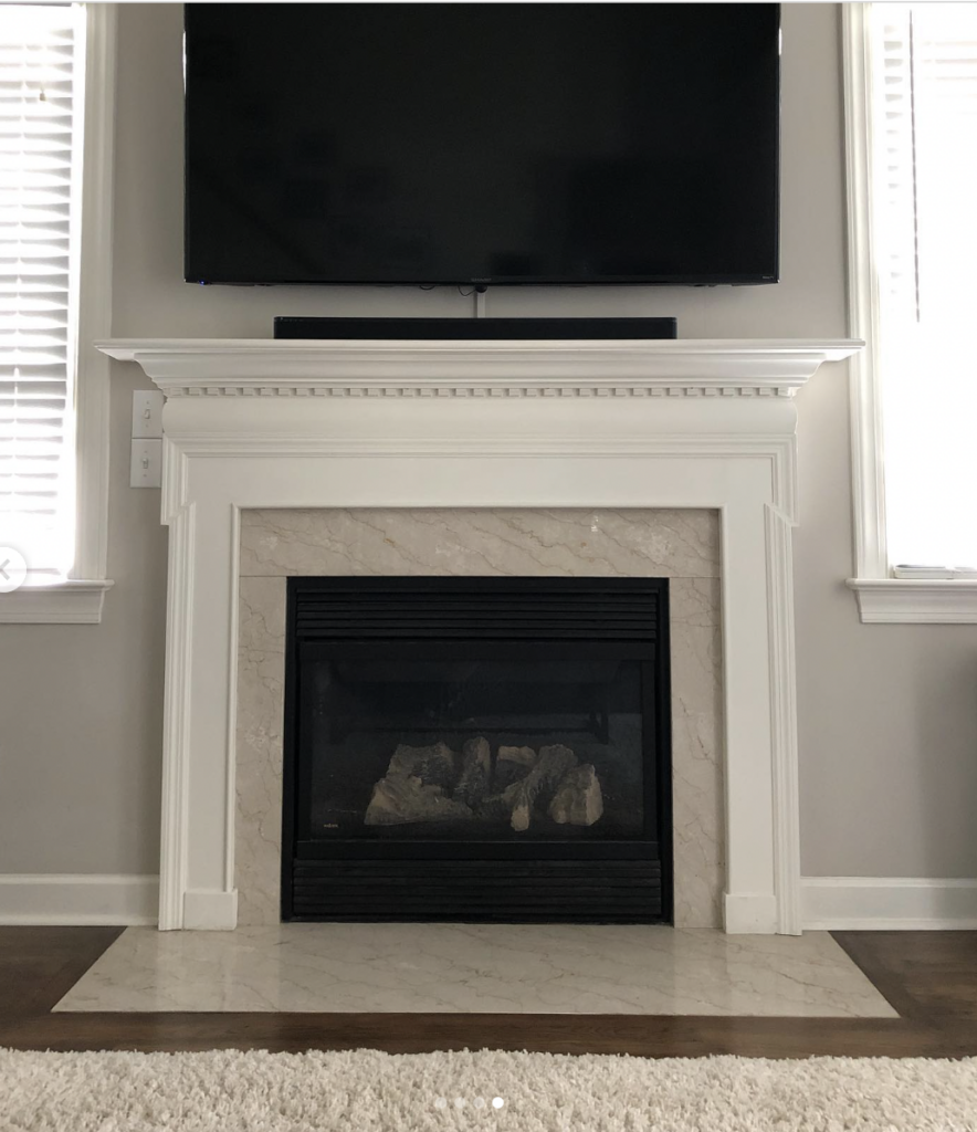 Beige Tile Hearth
