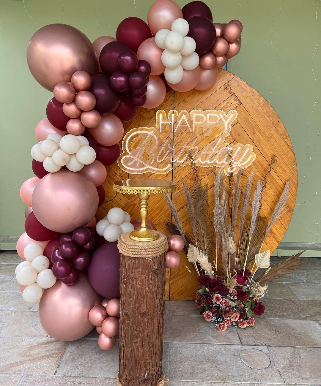 Birthday Balloon Backdrop Pallet Wall