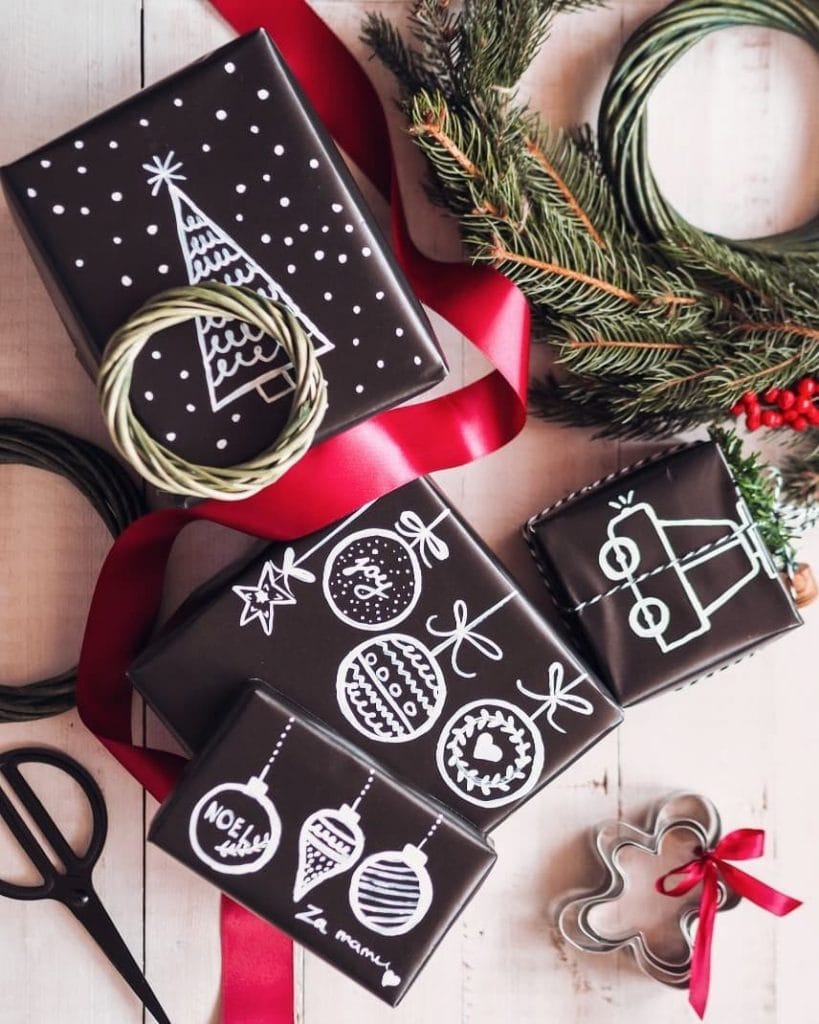 Black and White Gift Wrap by matea_halilovic