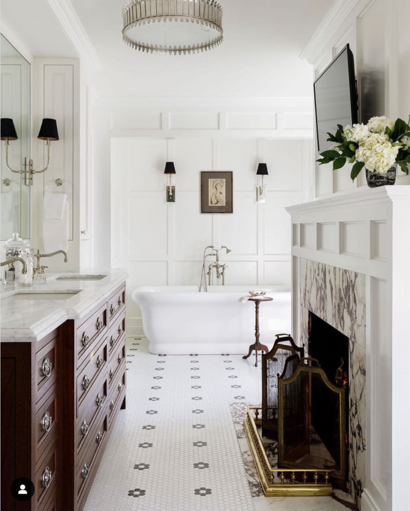 White And Black Penny Tile Patterns For Flooring