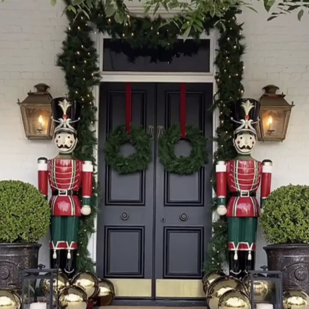Black Christmas Front Door