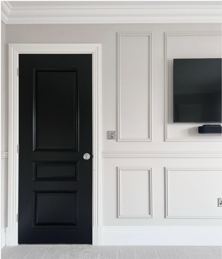 Black Door White Trim Ideas