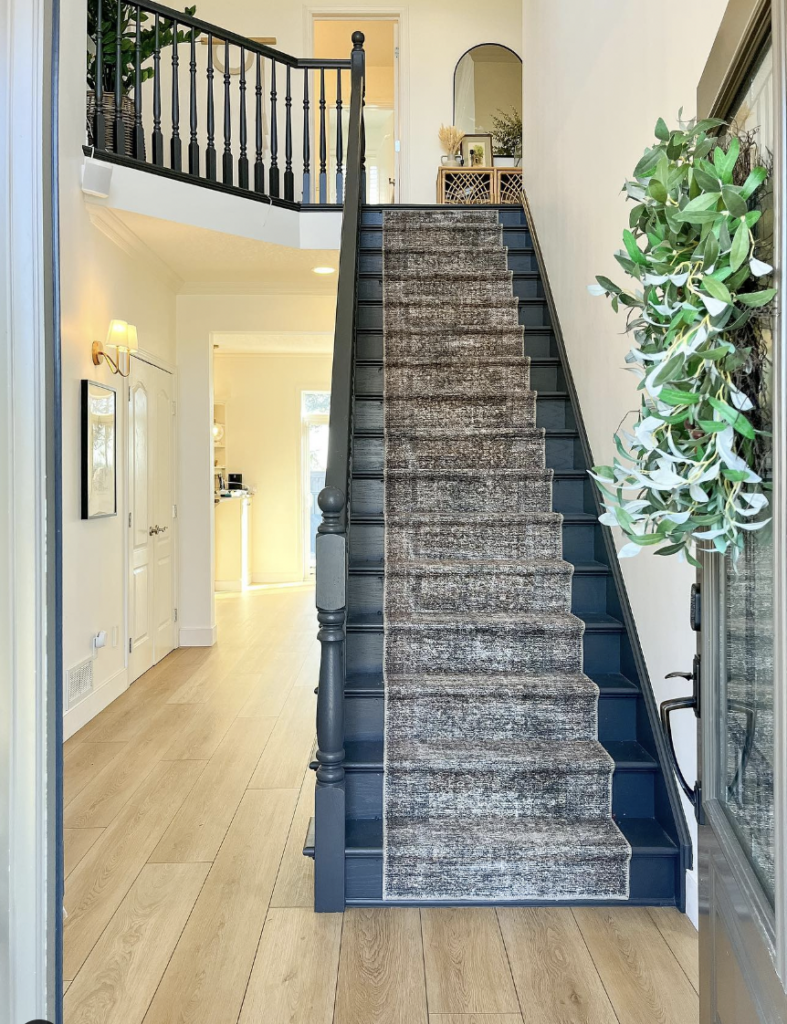 Black Staircase with Matching Skirts