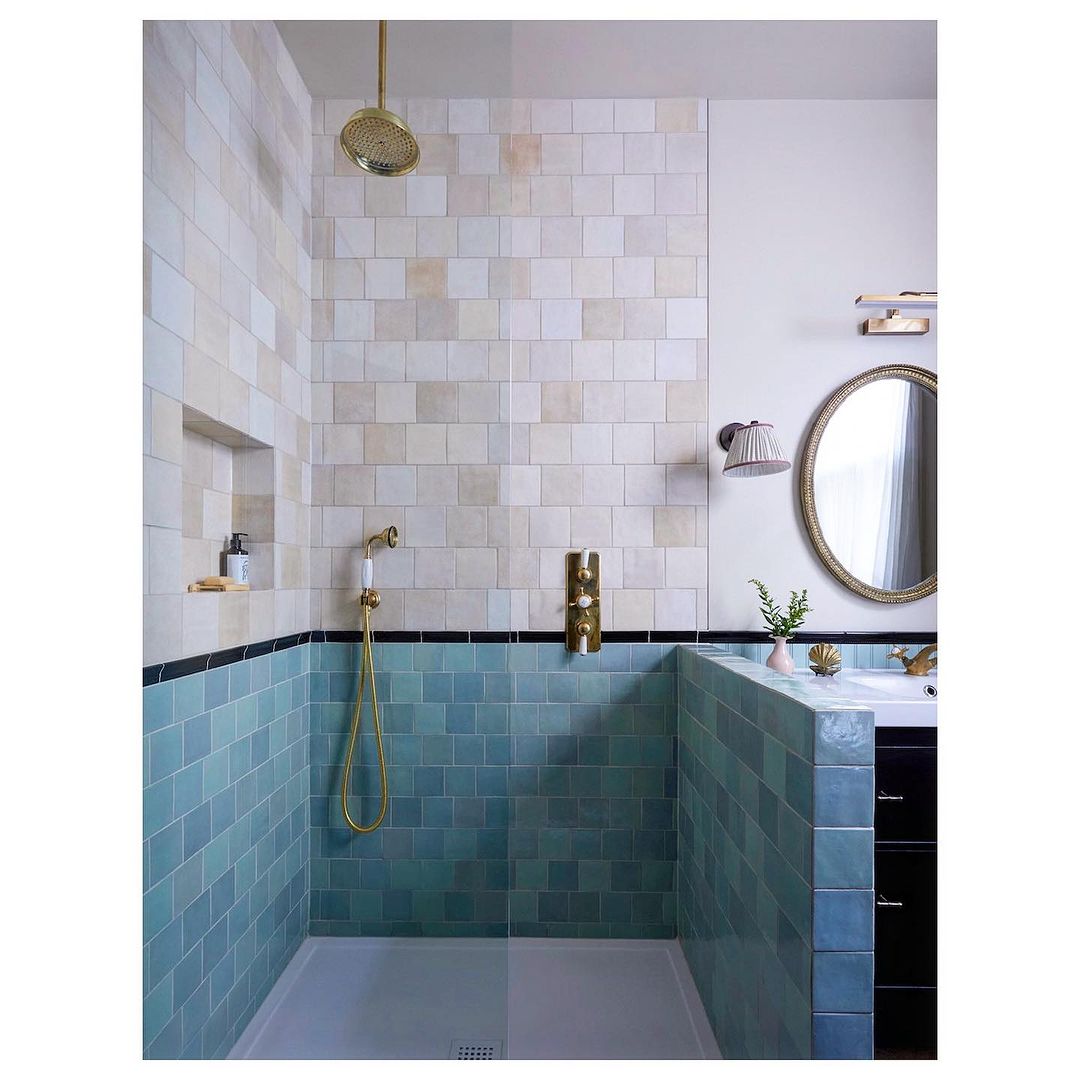 Blue and Gray Modern Mosaic