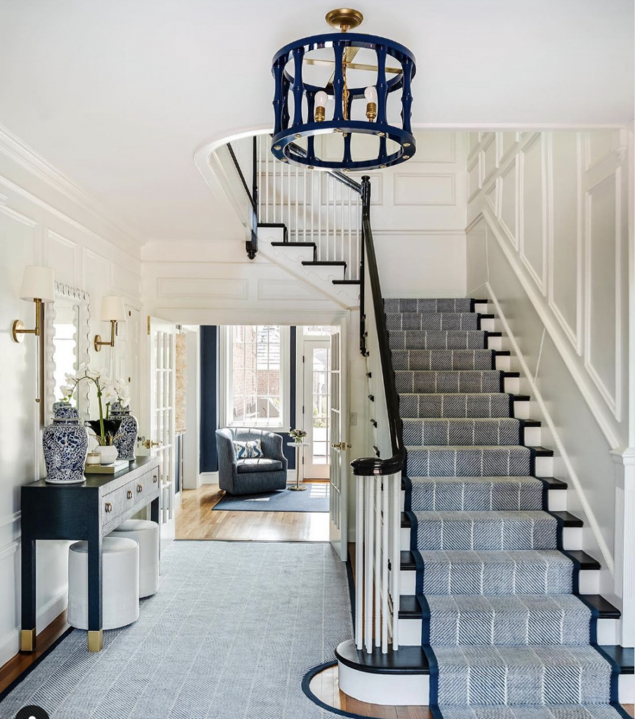 Blue Entryway Runner