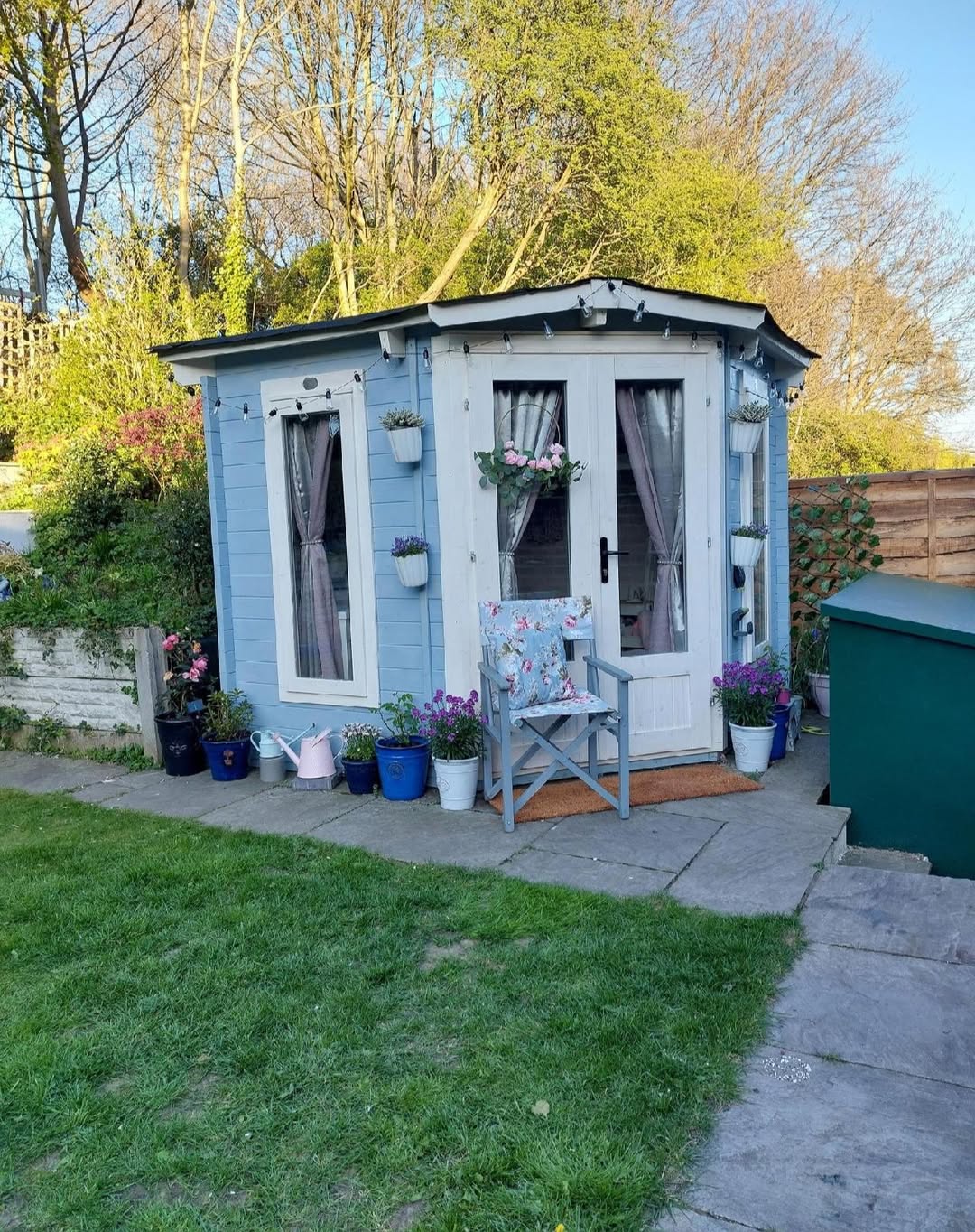 Blue Shed Garden Entrance