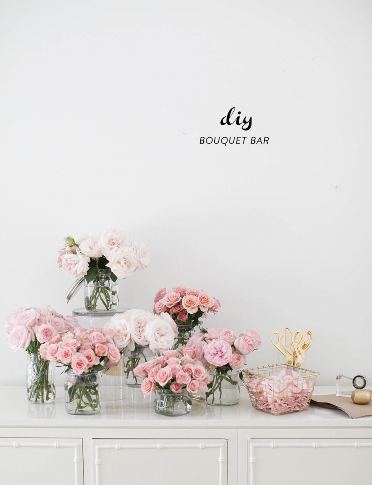 Blush Rose Bouquet Bar