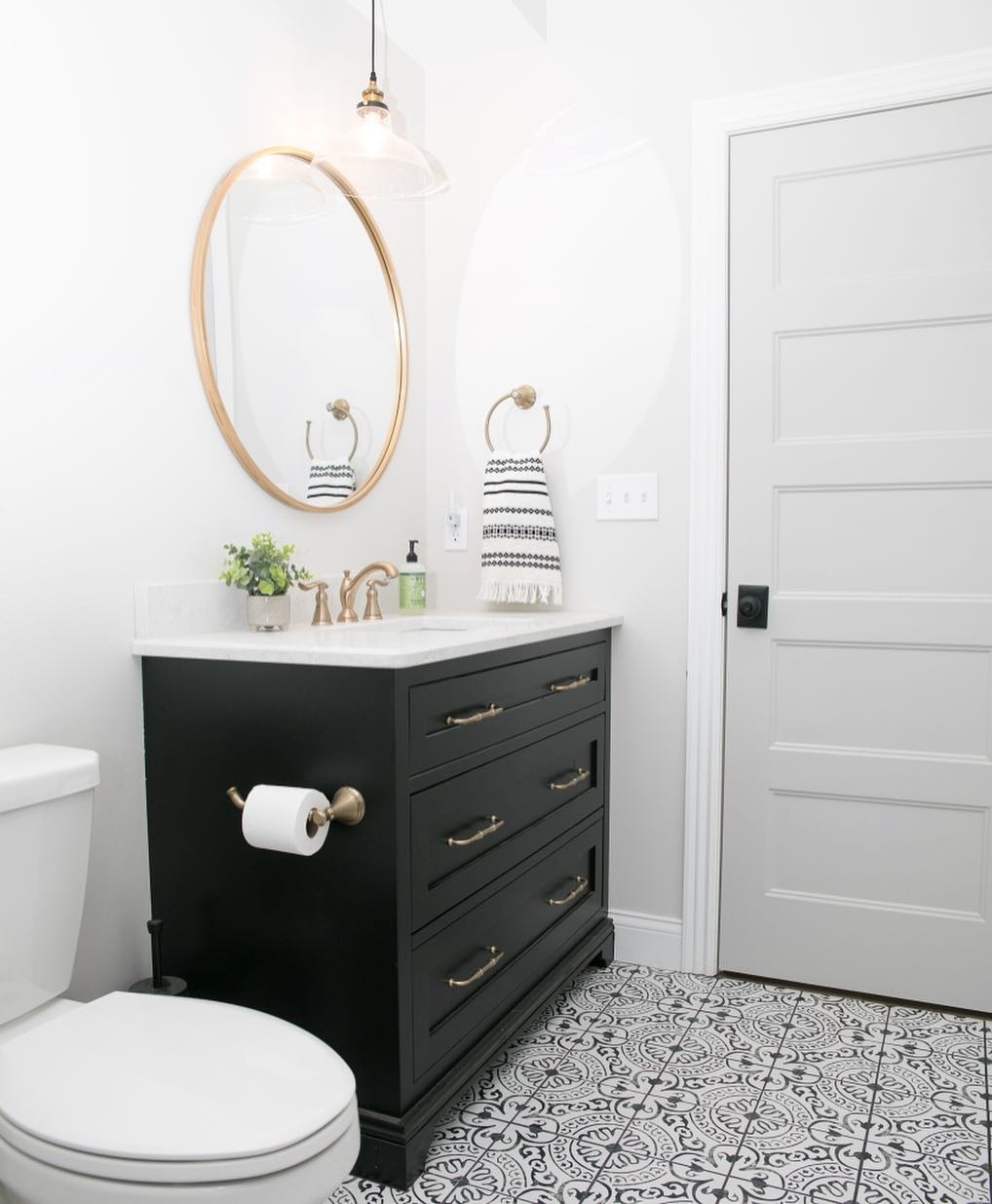 Bohemian Black Vanity