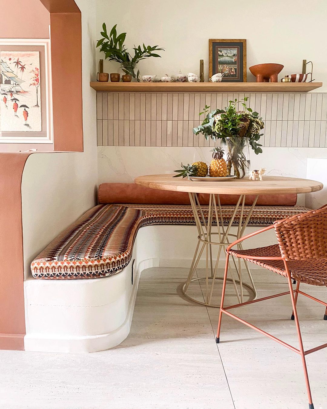 Bohemian Corner Kitchen Table