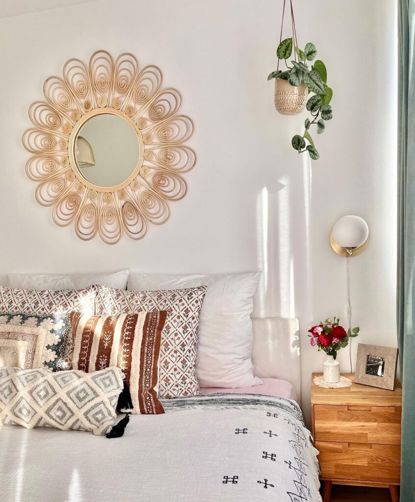 Boho Bedroom Wall Mirror
