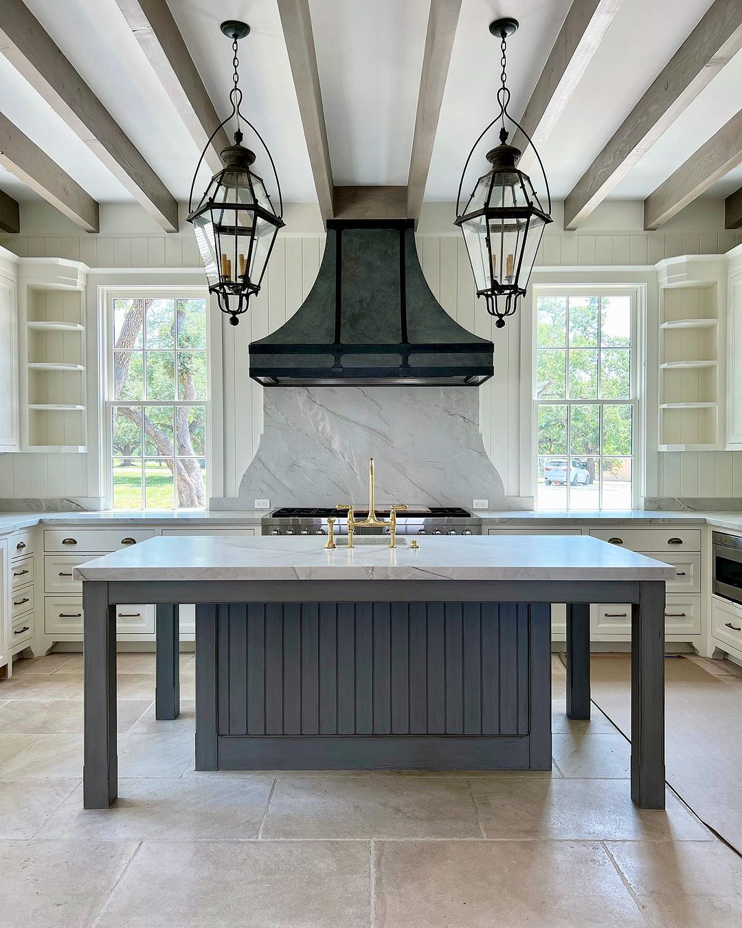 Bold Contrast with Industrial Elements