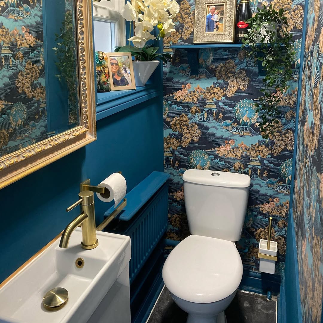 Bold Blues And Vintage Elegance