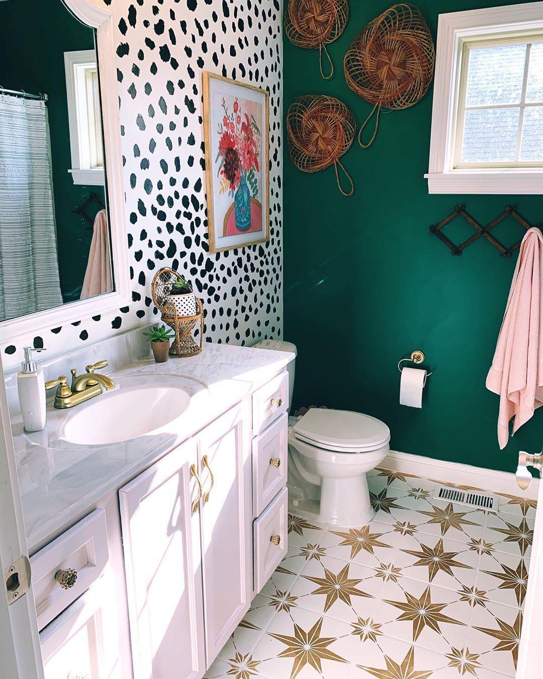 Bold Eclectic Polka Dot Wallpaper