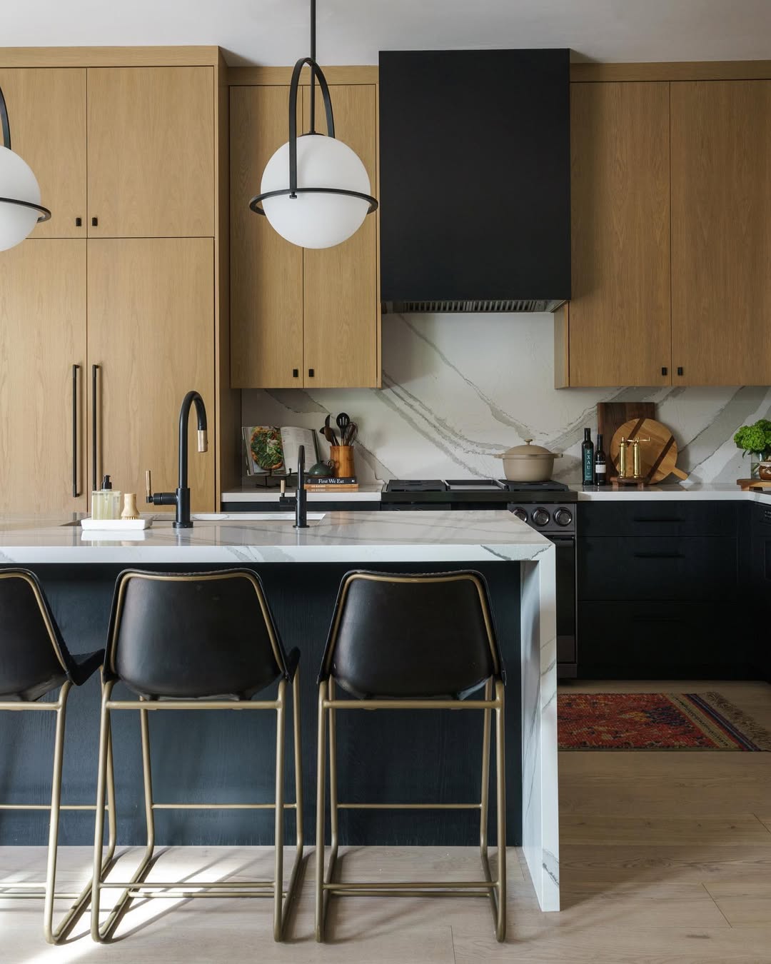 Bold Kitchen with Soft Accents