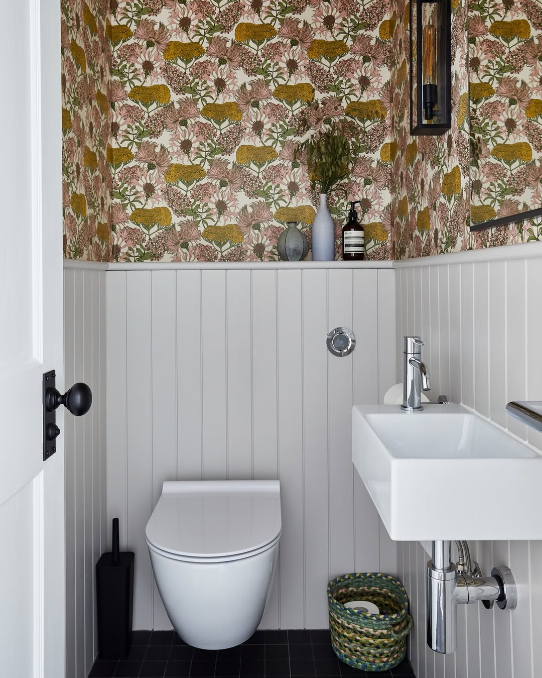 15. Botanical Prints And Classic Paneling