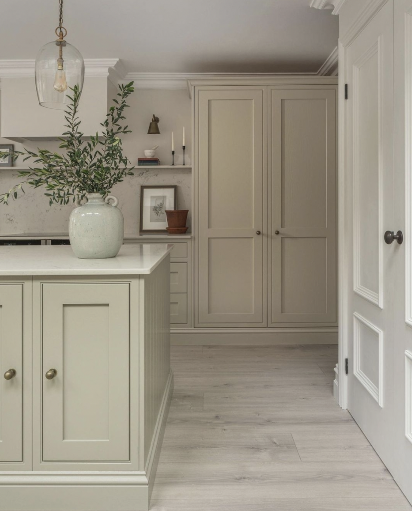 Brass Knobs on White Cabinets