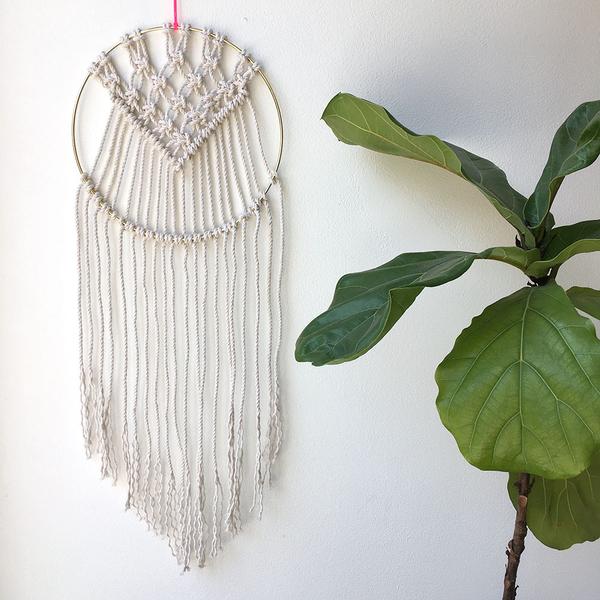 Brass Ring Dream Catcher Macrame Wall Hanging Inspiration