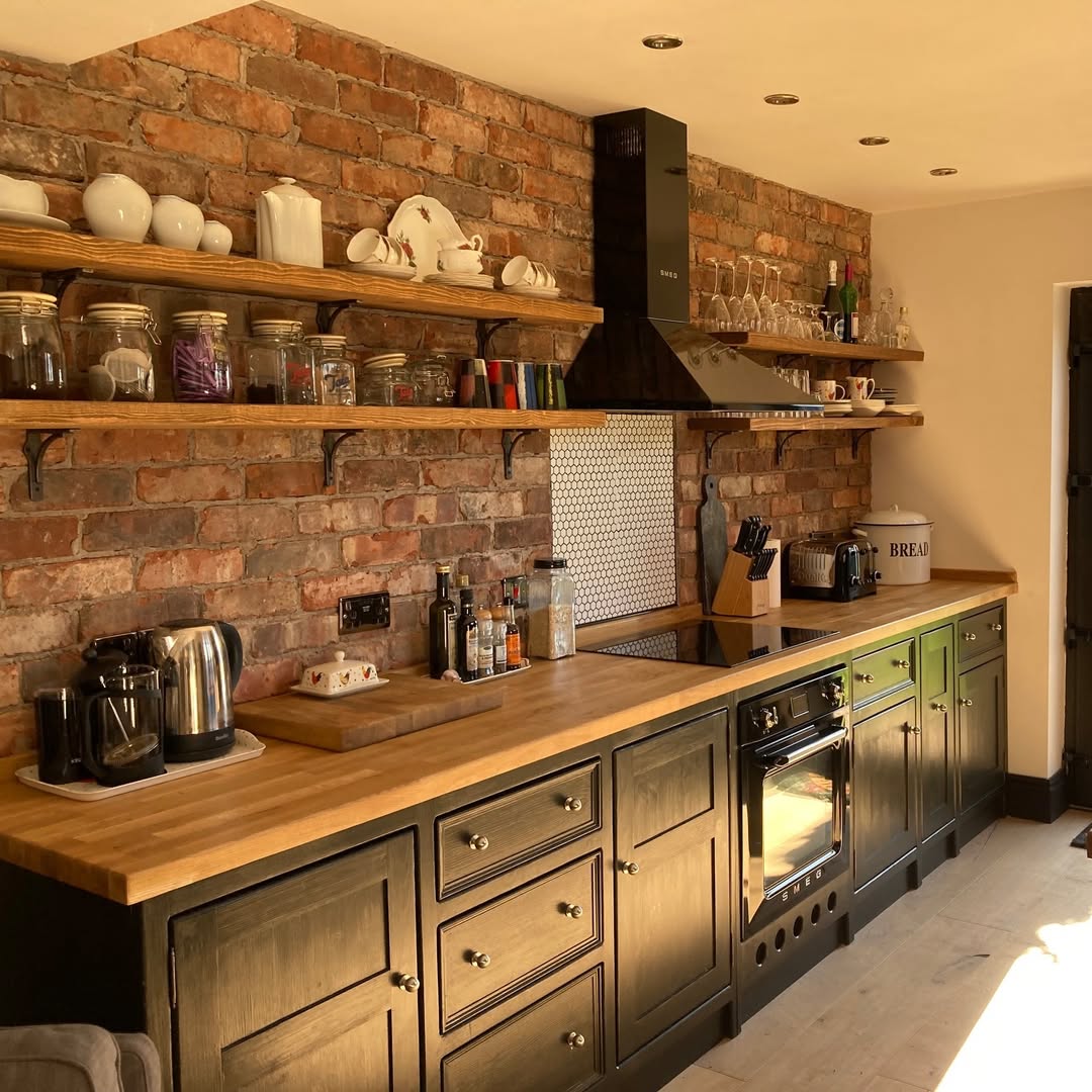 Brick Kitchen for Toast and Tea