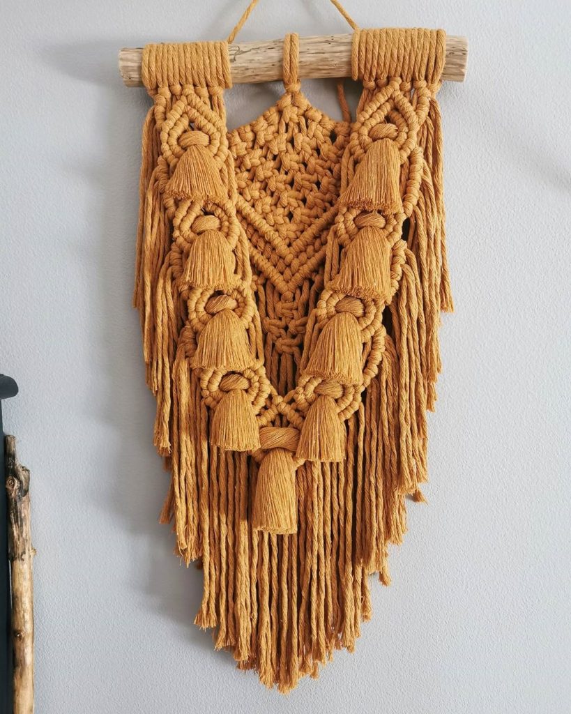Bright Monochrome Macrame Hanging