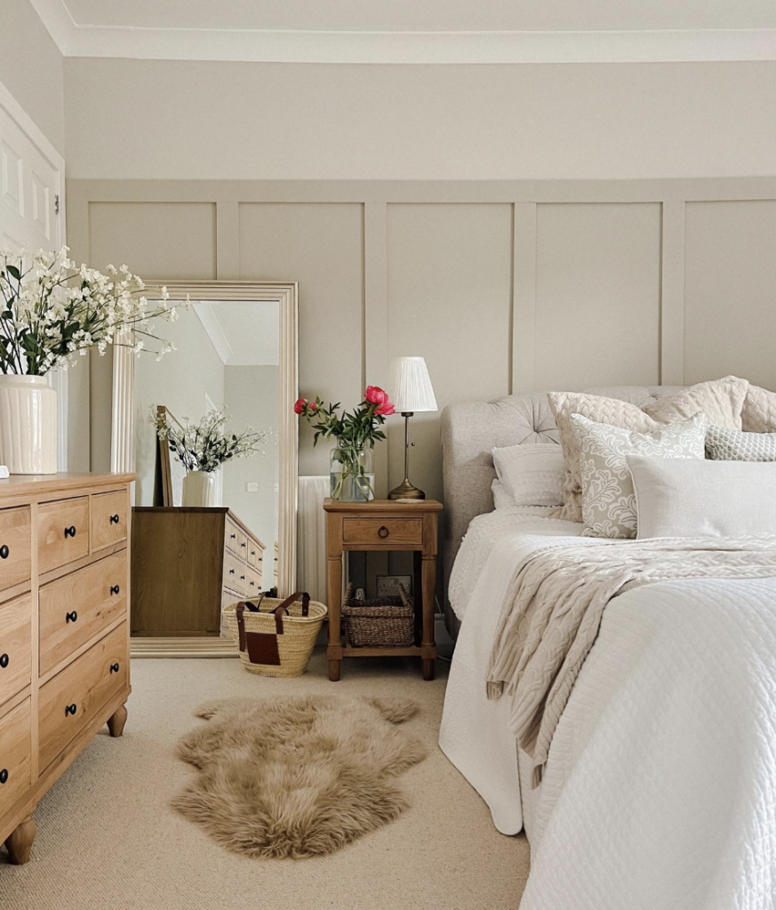 Chair Rail Mirror Accent Wall