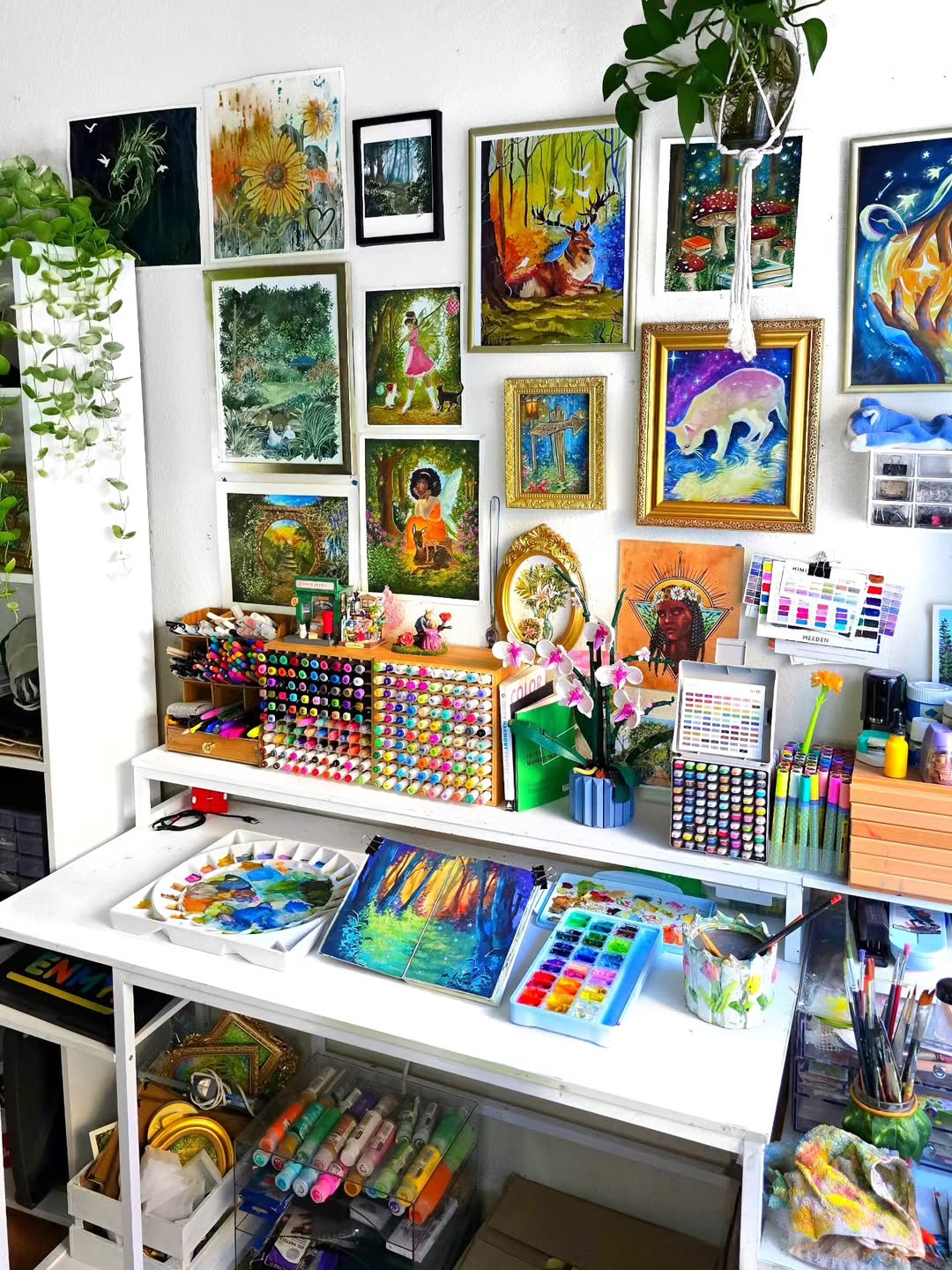 Chaotic Crayons and a Maximalist Gallery Wall