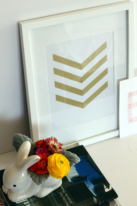 Chevron Washi Tape Wall Art