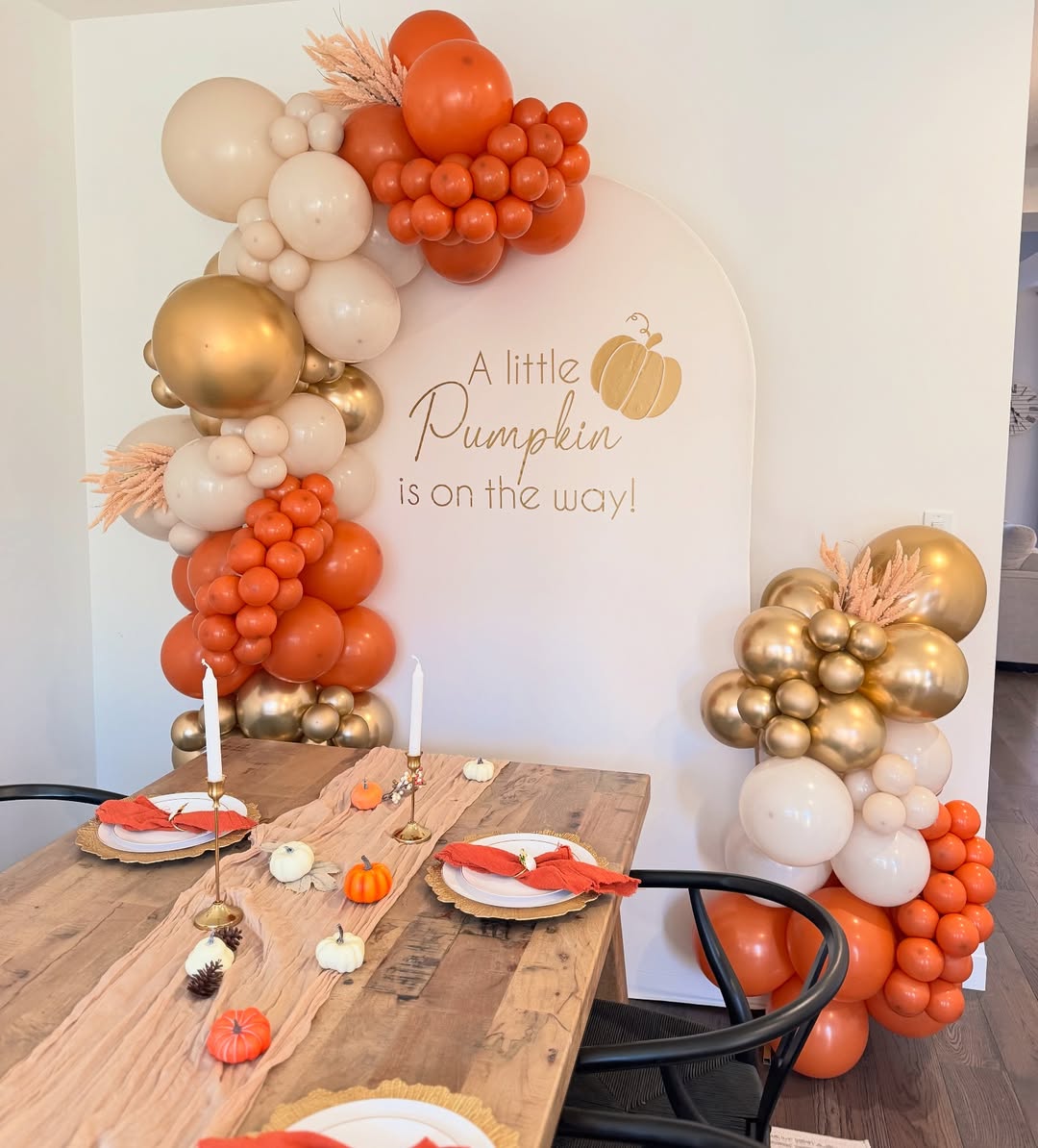 Chic Pumpkin Spice Baby Shower