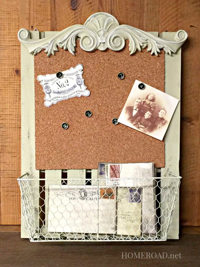 Children's Chalkboard with a Corkboard Frame