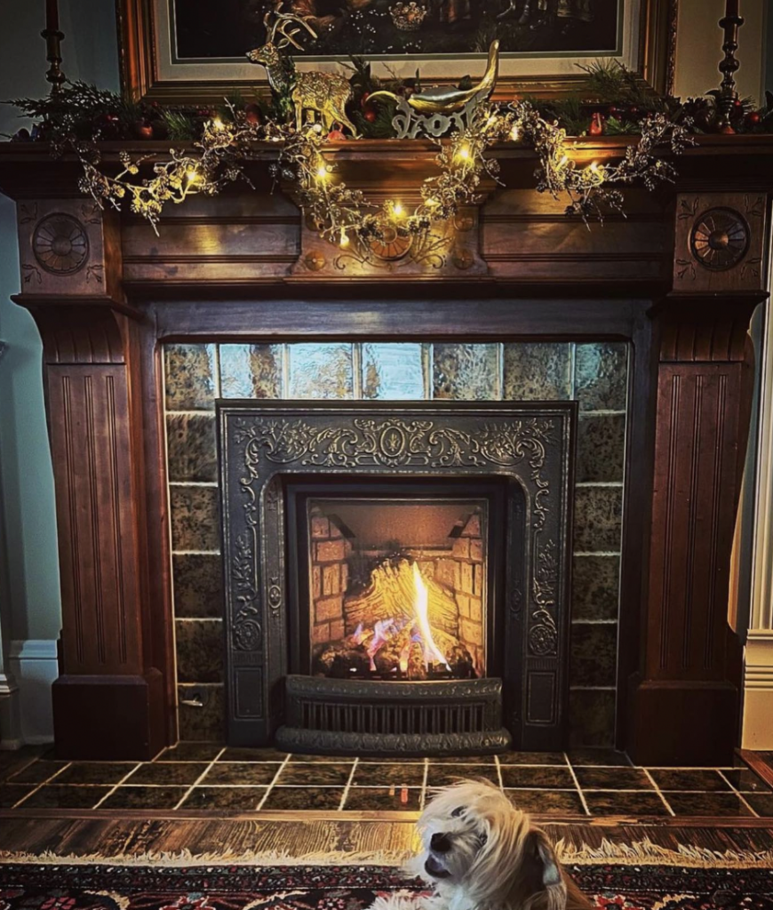 Christmas Fireplace Mantel