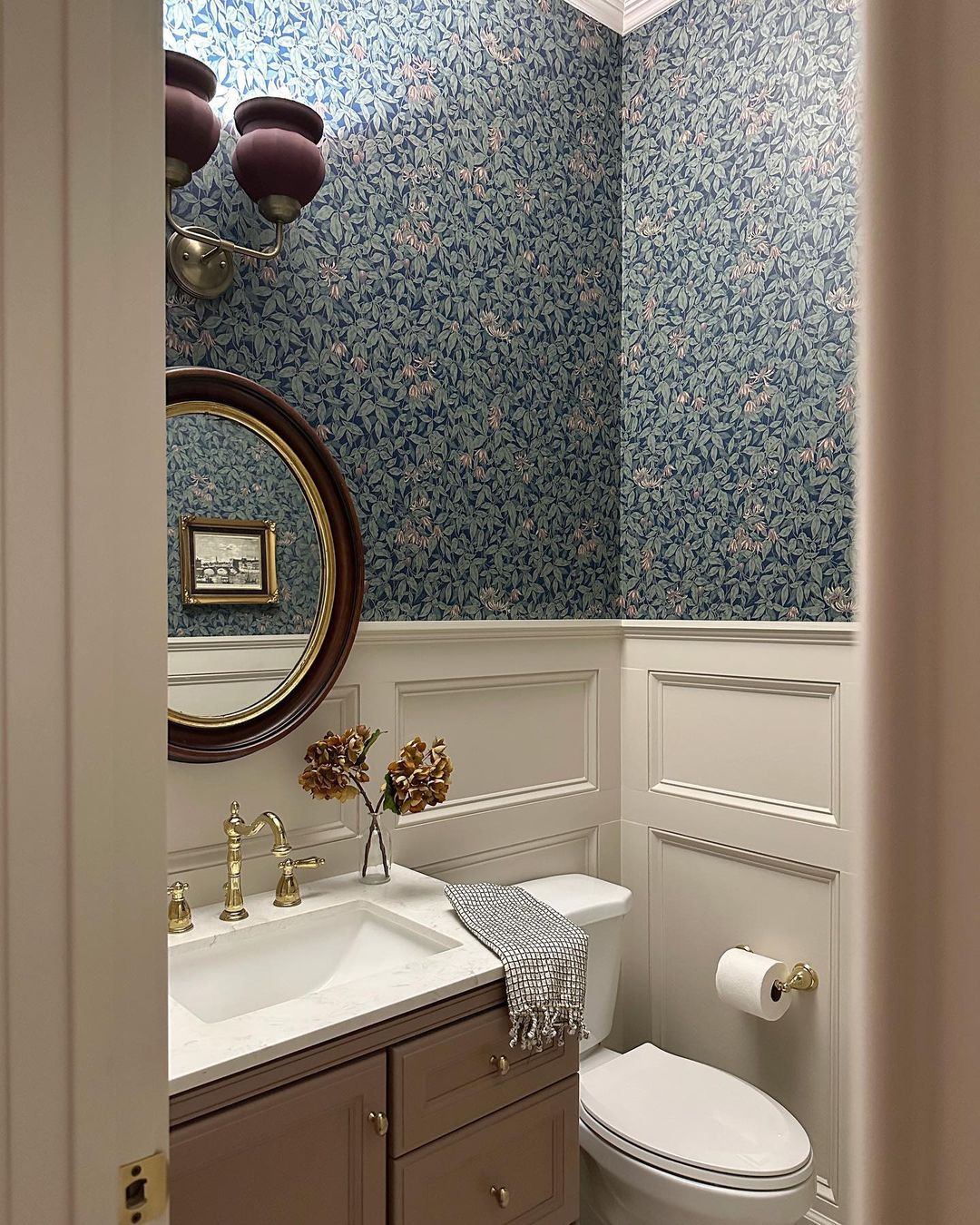 Classic Powder Room Elegance