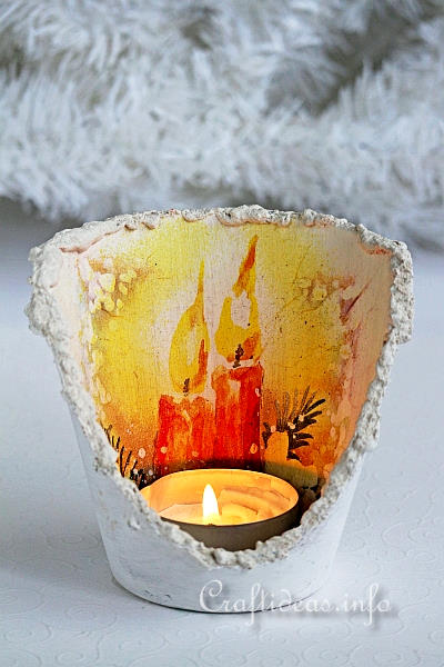 Clay Pot for Holding a Tea Light