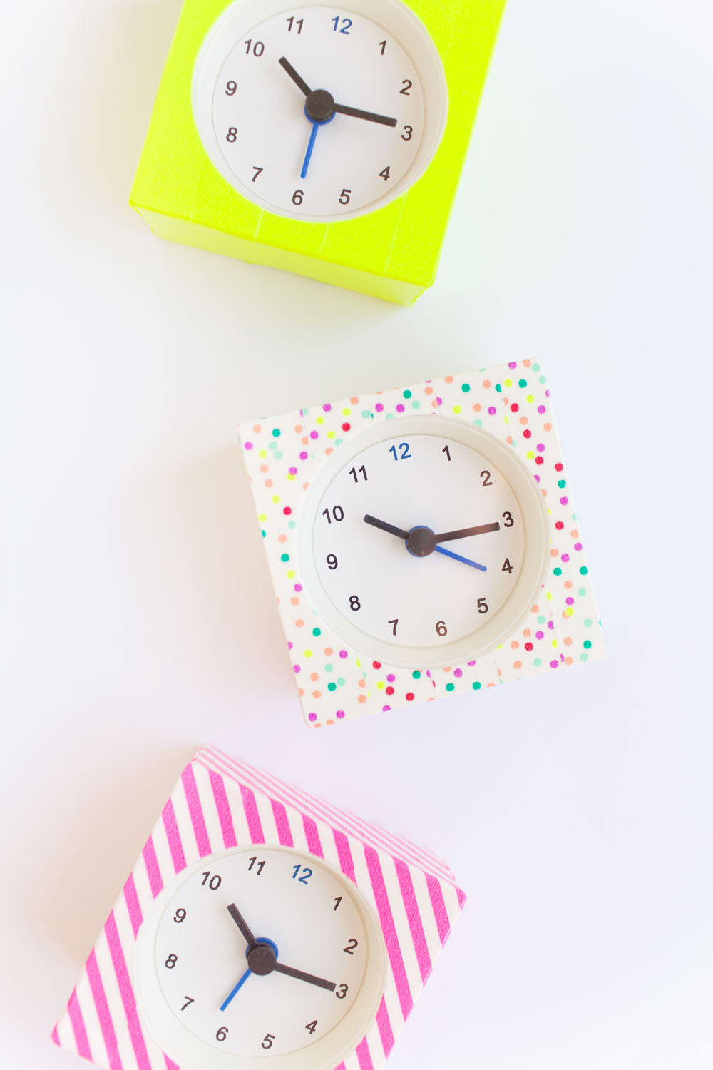 Clock Decor with Washi Tape
